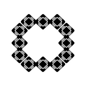 Geometric Lattice, Minimalist , Circular Pattern vector