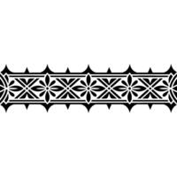 Intricate Black Border, Geometric Pattern, Decorative Element, Ornament vector