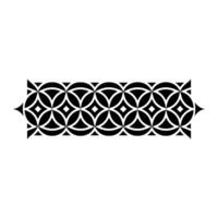 Geometric Border, Circular Motif, Minimalist, Abstract vector
