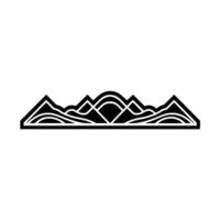 Minimalist Mountainscape, Geometric Horizon vector
