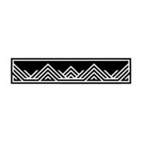 Geometric Mountain Border, Art Deco Style vector