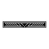 Geometric Deco Border, Modern Minimalism, Stylized Accent vector