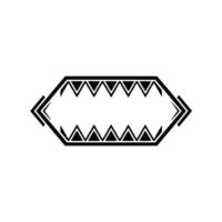 Geometric Arrowhead, Minimalist , Sharp Contrast vector