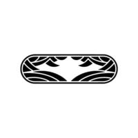 Geometric Landscape Emblem, Minimalist, Abstract vector