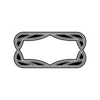 Art Deco Frame, Intricate Celtic , Elegant Border vector