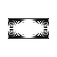 Geometric Palm Frame, Minimalist vector