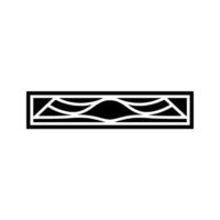 Geometric Wave Border, Minimalist, Linear vector