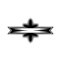 Geometric Emblem, Rustic Banner, Vintage vector
