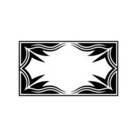 Geometric Wave Frame, Minimalist , Elegant Border, Abstract vector