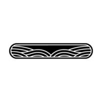 Minimalist Waveform Emblem, Modern Abstract vector