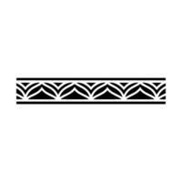 Geometric Deco Border, Elegant Pattern, Minimalist, Ornament vector