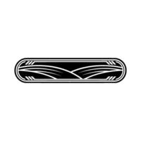 Streamlined Horizon Retro Wave Emblem vector
