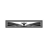 Minimalist Tree Emblem, Growth, Resilience, Abstract, Geometric, Modern, Emblem, , , Black and White, Serene, Balance, Structure, , Composition, Outline, Simple, Elegant, Corporate, Br vector