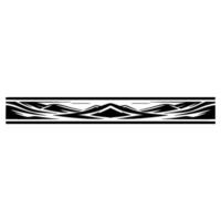 Stylized Mountain Range Border, Minimalist vector