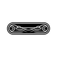 Oceanic Column Emblem - Vintage Nautical vector