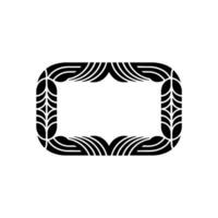 Art Deco Frame, Stylized Ornament, Geometric vector