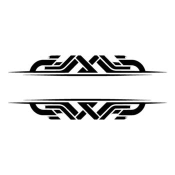 Dynamic Tribal Split Modern Elements vector