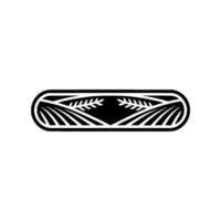 Agricultural Emblem Harvest, Fields, and Growth vector