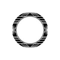 Geometric Tribal Circle, Minimalist - Template vector
