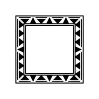 Geometric Deco Frame, Minimalist , Blank Canvas, Square vector