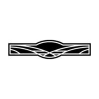 Geometric Horizon Emblem, Minimalist Landscape vector