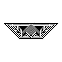 Geometric Deco Leaf Motif, Minimalist vector