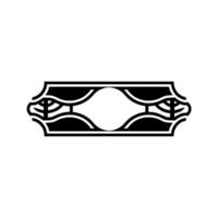 Geometric Eye Emblem, Minimalist Watchful vector