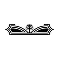 Geometric Tree Emblem, Balanced Growth, Minimalist vector