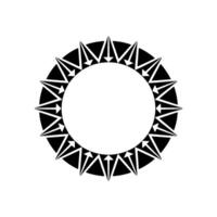 Geometric Arrow Circle, Minimalist , Circular Motif, Arrows vector