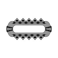 Geometric Deco Border, Minimalist , Elegant Outline vector