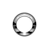 Minimalist Circular Emblem, Geometric , Modern vector