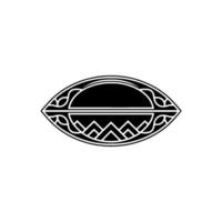 Geometric Eye Emblem, Vintage Style, Minimalist vector