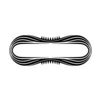 Abstract Ribbon Frame, Dynamic Wave vector