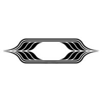 Geometric Deco Ornament, Streamlined , Minimalist Aesthetic vector