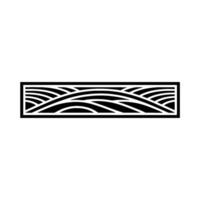 Abstract Landscape Emblem, Minimalist Horizon vector