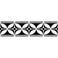 Geometric Border, Art Deco Motif, Elegant vector
