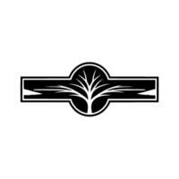 Stylized Tree Emblem, Modern Growth, Corporate Identity vector