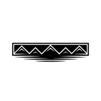 Minimalist Mountainscape Emblem, Modern, Mountains vector