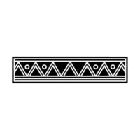 Geometric Tribal Border, Minimalist, alternate version 107 vector