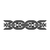 Elegant Swirling Laurel Border, Vintage Element vector