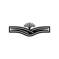 Minimalist Landscape Emblem Growth, Heritage, and Serenity - Tree vector