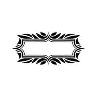 Elegant Botanical Frame, Minimalist, Stylized vector
