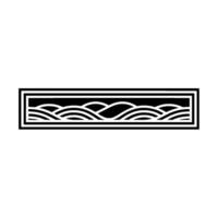 Minimalist Wave Pattern, Geometric , Tranquil Horizon vector
