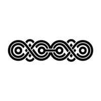 Intricate Celtic Knot Border, Elegant - Ornamental vector