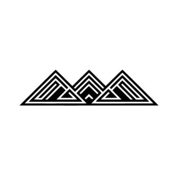 Geometric Mountain Range, Minimalist, Triangles vector