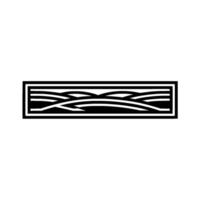 Geometric Wave Border, Minimalist , Abstract Pattern, Linear vector