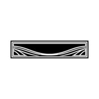 Geometric Wave Pattern, Minimalist , Black White, Abstract vector