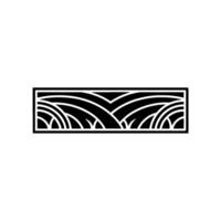 Geometric Landscape, Minimalist Wave Pattern vector