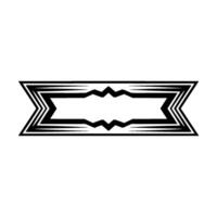 Geometric Deco Frame, Modern Abstract, Linear vector