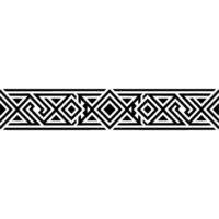 Geometric Deco Border, Minimalist Pattern, Elegant, Ornament vector